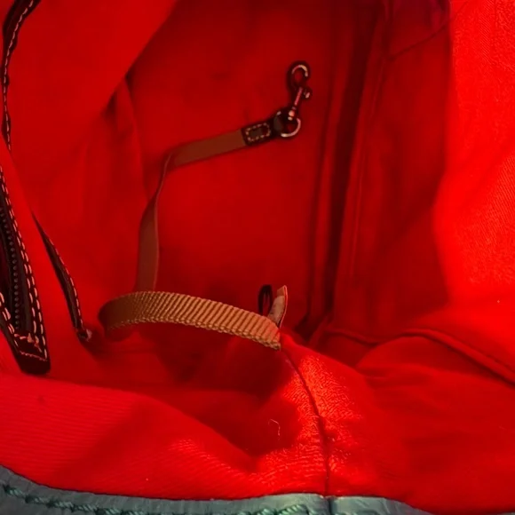 Dooney & Bourke Blue Leather Women's Bag - Picture 7 of 7